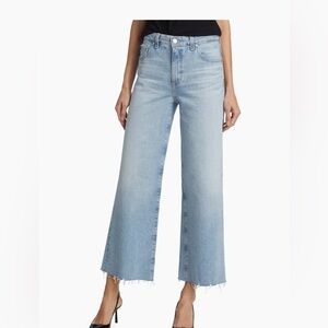 AG Saige wide leg crop light wash size 29